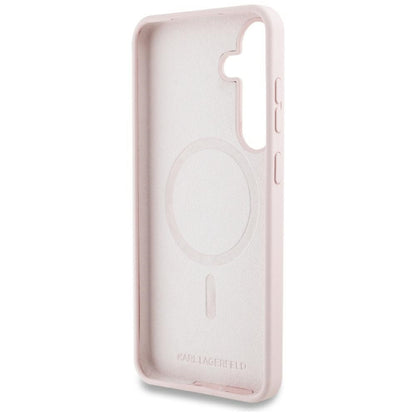 Funda MagSafe para Samsung Galaxy S25 S931, Karl Lagerfeld, Silicona Graffiti, Rosa