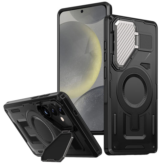 Funda MagSafe para Samsung Galaxy S25 S931 / S24 S921, Techsuit, CamVault, Negra