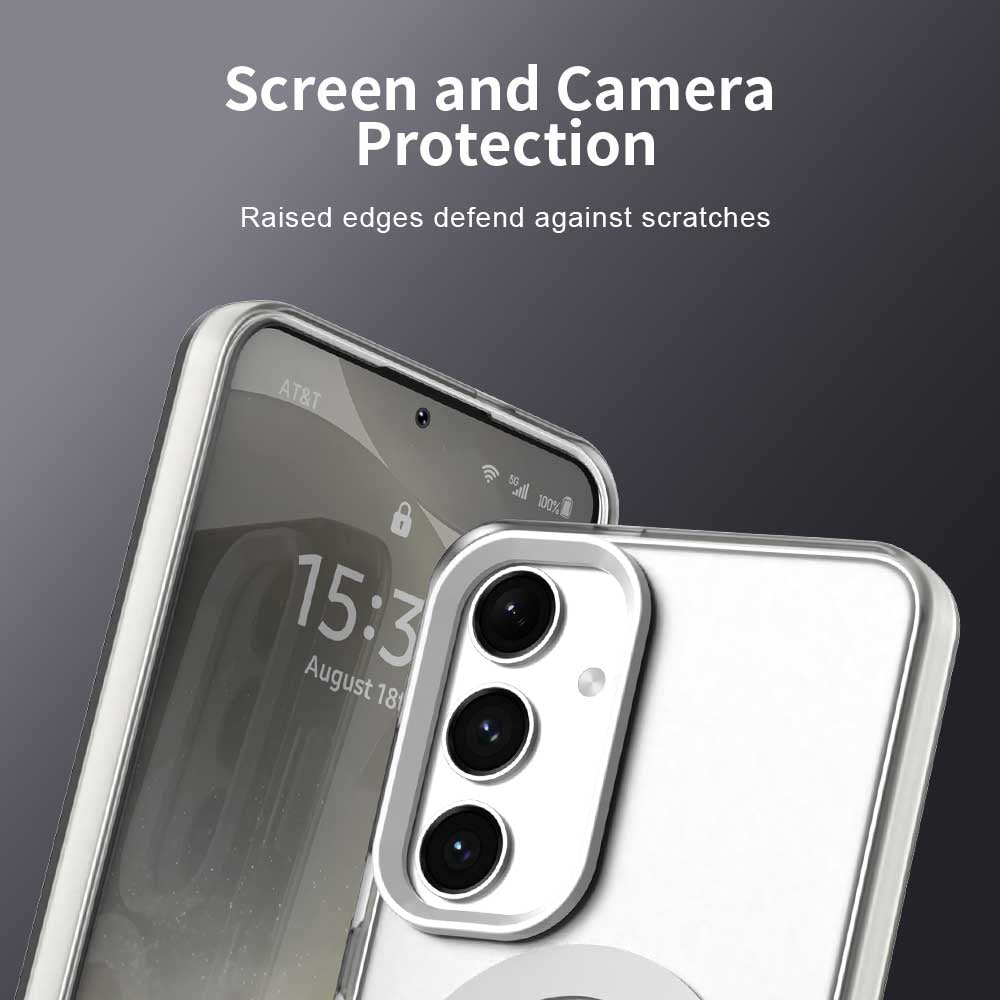 MagSafe Case for Samsung Galaxy S25 S931 / S24 S921, Techsuit, CandyCase, White