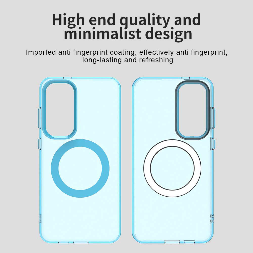Funda MagSafe para Samsung Galaxy S25 S931 / S24 S921, Techsuit, CandyCase, Azul