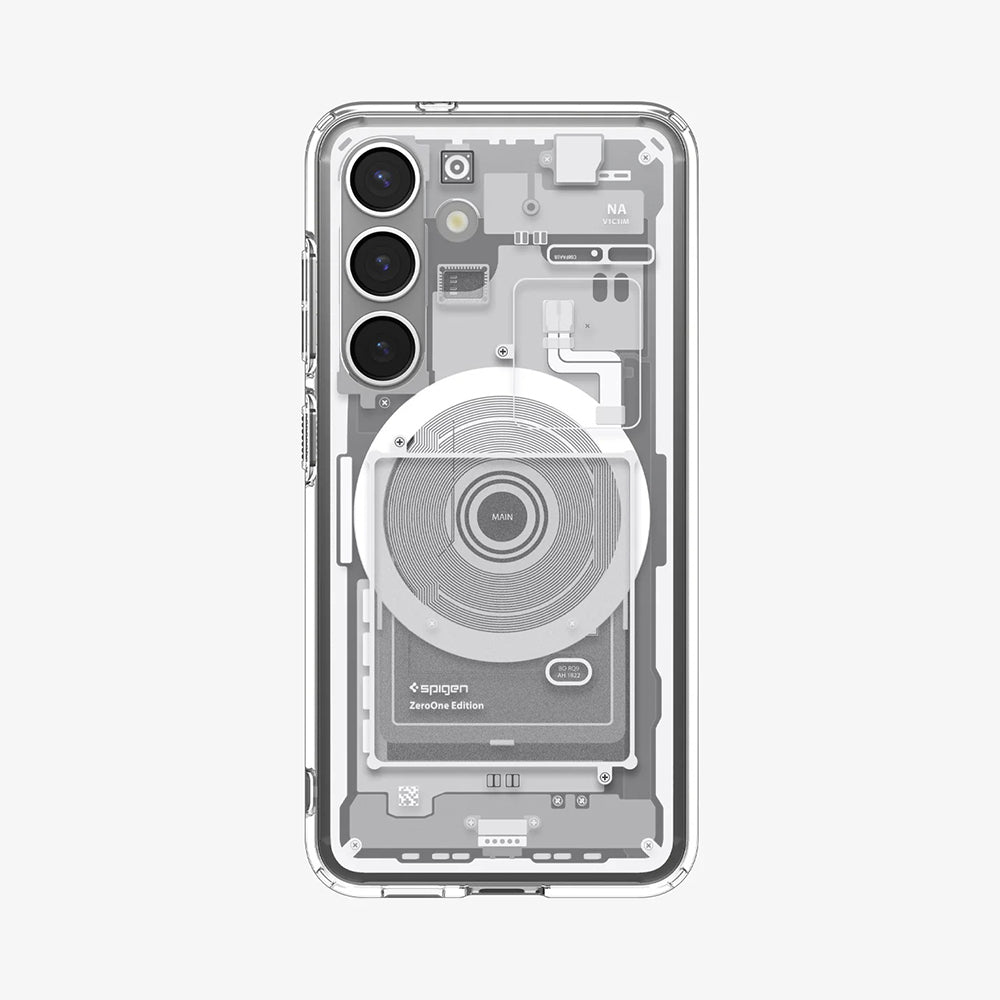Funda MagSafe para Samsung Galaxy S25 S931, Spigen, Ultra Hybrid Zero One, Blanca ACS09004
