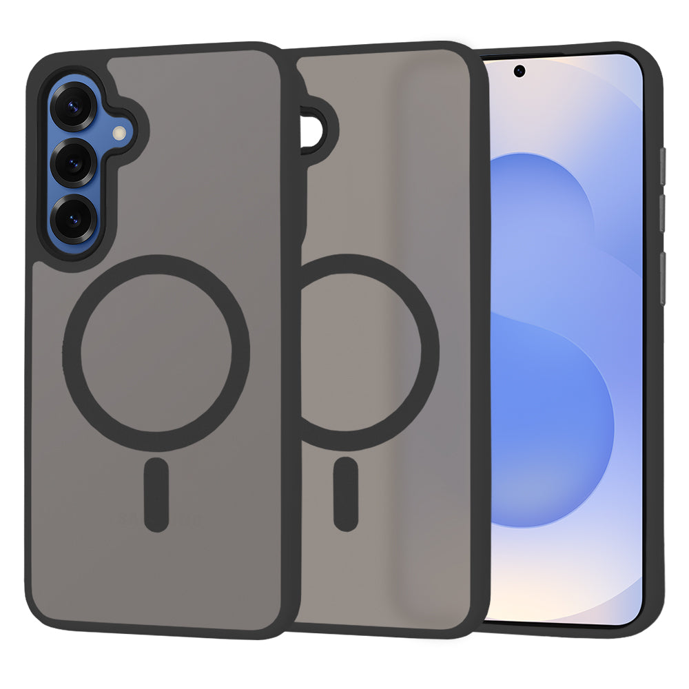 Funda MagSafe para Samsung Galaxy S25 S931, Techsuit, HaloFrost, Negra