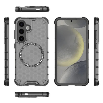 Funda MagSafe para Samsung Galaxy S25 S931, Techsuit, HoneyComb Shield, Negra