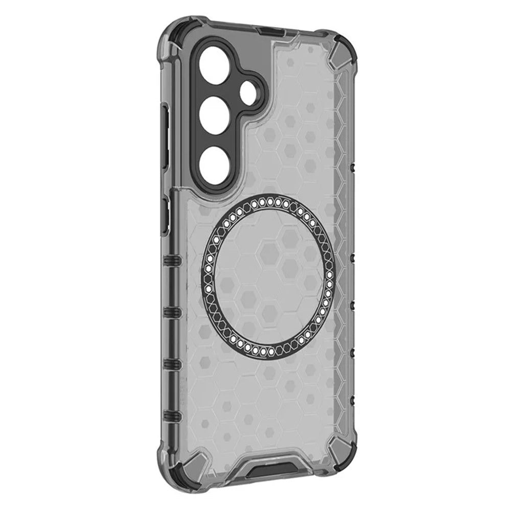 Funda MagSafe para Samsung Galaxy S25 S931, Techsuit, HoneyComb Shield, Negra