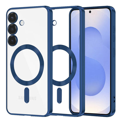 Funda MagSafe para Samsung Galaxy S25 S931, Techsuit, Luxury Crystal, Azul Oscuro