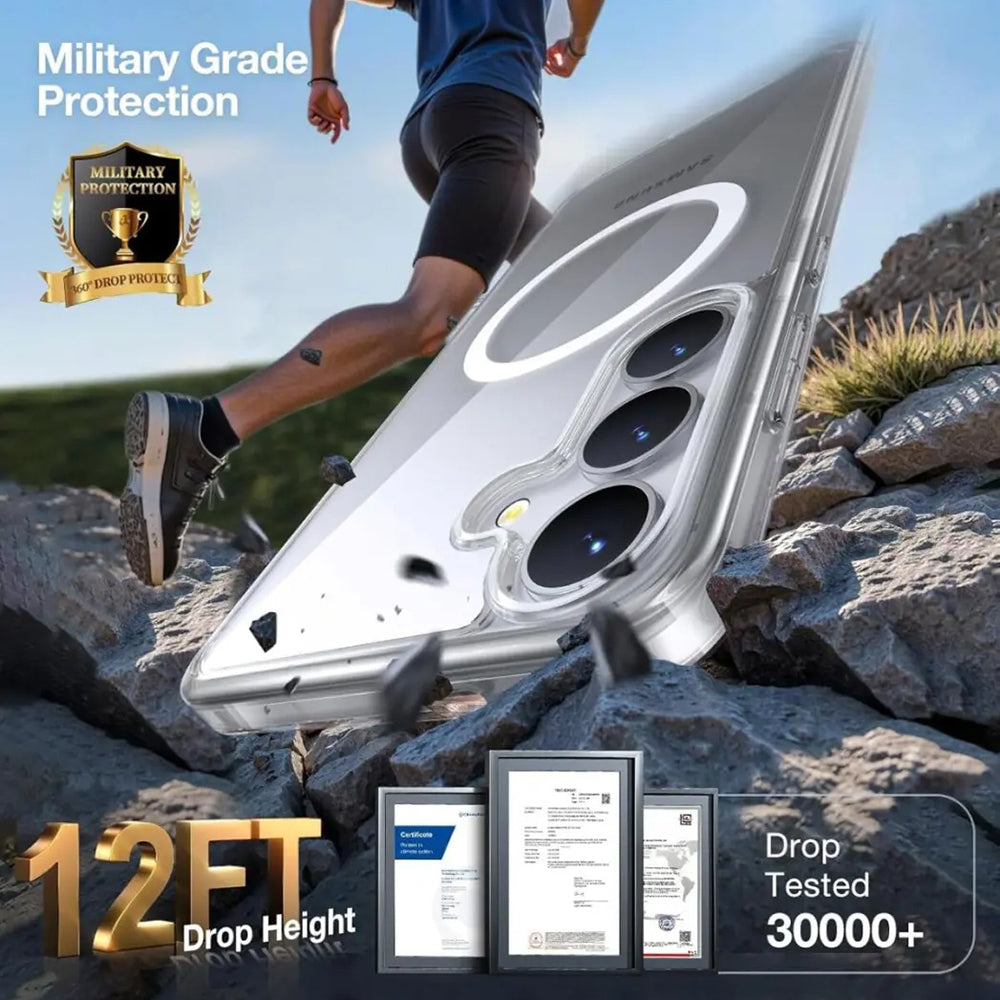 Funda MagSafe para Samsung Galaxy S25 S931, Torras, Guardian, Negra