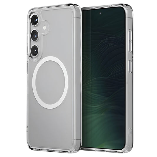 Funda MagSafe para Samsung Galaxy S25 S931, UNIQ, LifePro Xtreme MagClick, Transparente