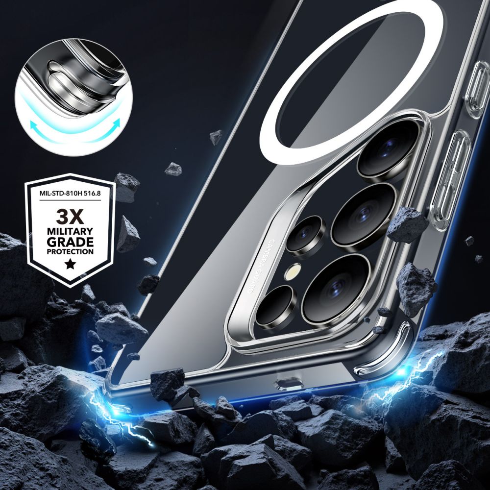 Funda MagSafe para Samsung Galaxy S25 Ultra S938, ESR, Classic Hybrid, Transparente