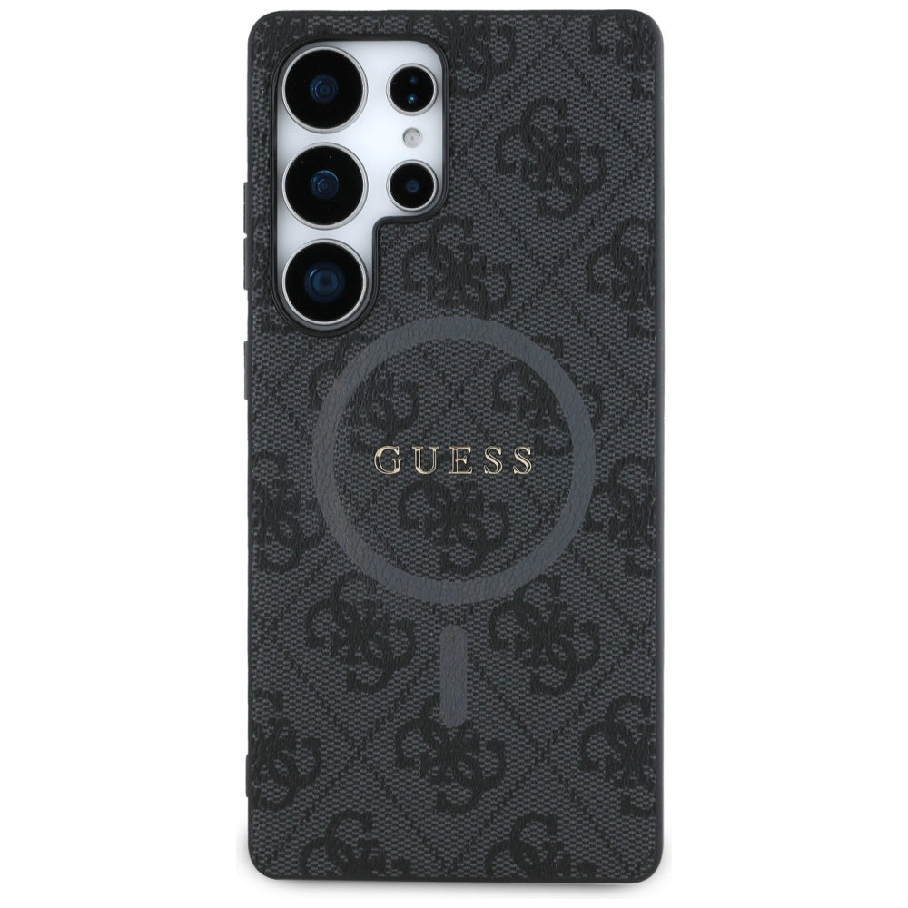 Funda MagSafe para Samsung Galaxy S25 Ultra S938, Guess, 4G Ring Classic Logo, Negra
