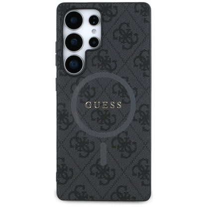 Funda MagSafe para Samsung Galaxy S25 Ultra S938, Guess, 4G Ring Classic Logo, Negra
