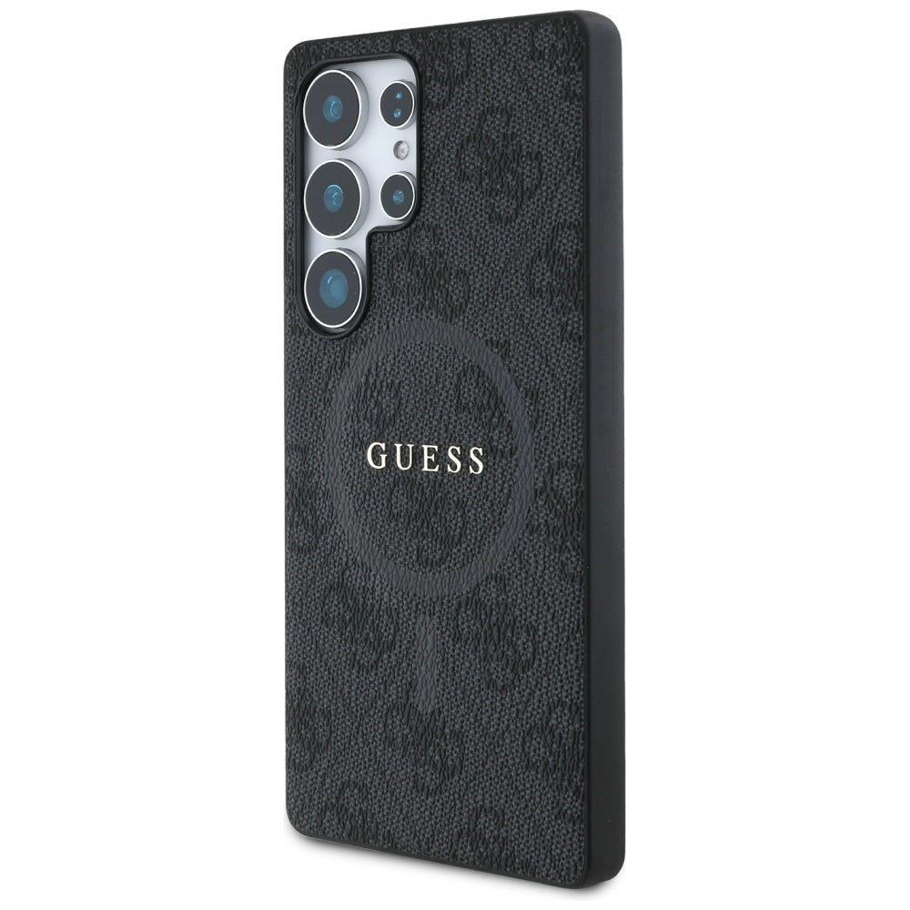 Funda MagSafe para Samsung Galaxy S25 Ultra S938, Guess, 4G Ring Classic Logo, Negra