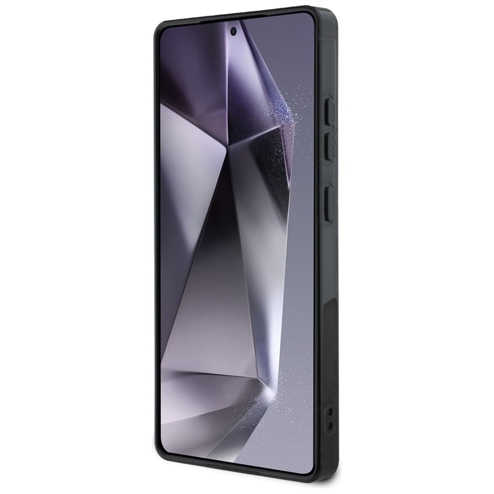 Funda MagSafe para Samsung Galaxy S25 Ultra S938, Guess, IML Peony On 4G Background, Negra