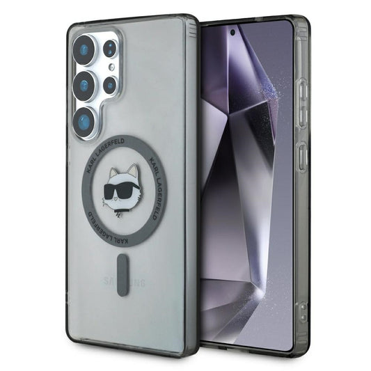 Funda MagSafe para Samsung Galaxy S25 Ultra S938, Karl Lagerfeld, IML Choupette's Head, Negra