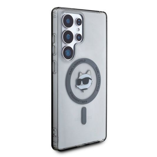 Funda MagSafe para Samsung Galaxy S25 Ultra S938, Karl Lagerfeld, IML Choupette's Head, Negra