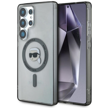Funda MagSafe para Samsung Galaxy S25 Ultra S938, Karl Lagerfeld, IML Karl's Head, Negra