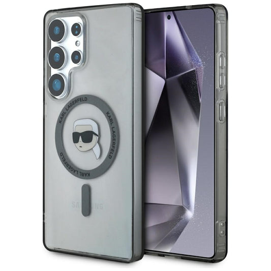 Funda MagSafe para Samsung Galaxy S25 Ultra S938, Karl Lagerfeld, IML Karl's Head, Negra