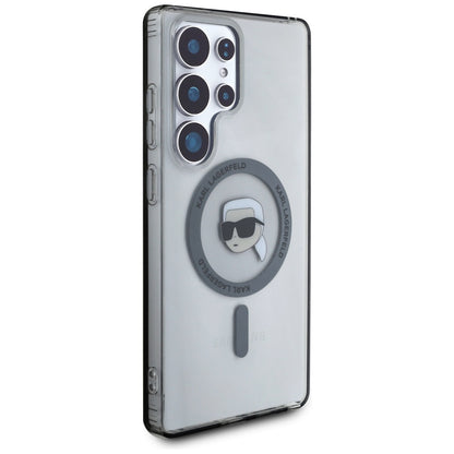 Funda MagSafe para Samsung Galaxy S25 Ultra S938, Karl Lagerfeld, IML Karl's Head, Negra