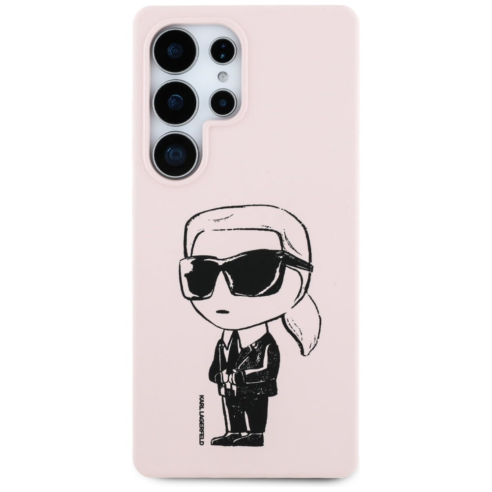 MagSafe Case for Samsung Galaxy S25 Ultra S938, Karl Lagerfeld, Silicone Graffiti, Pink