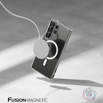 Funda MagSafe para Samsung Galaxy S25 Ultra S938, Ringke, Fusion, Transparente Mate