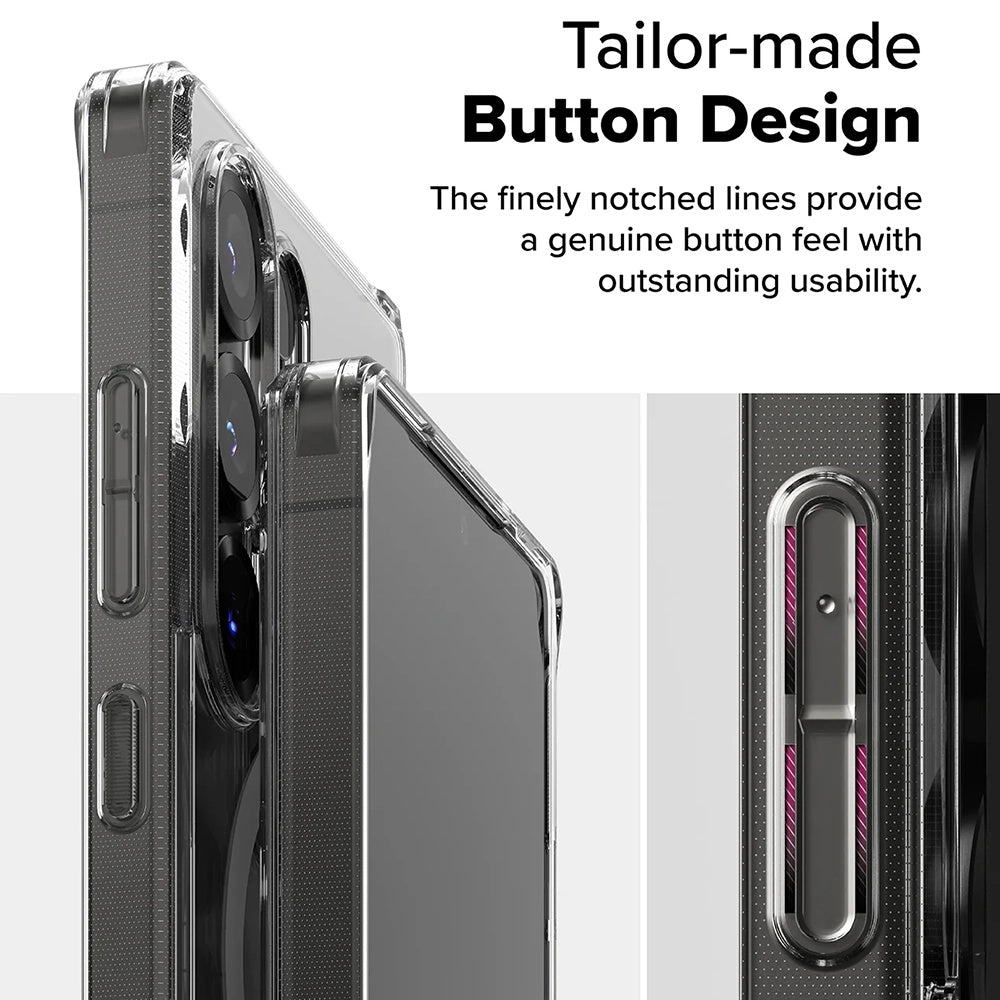 Funda MagSafe para Samsung Galaxy S25 Ultra S938, Ringke, Fusion, Transparente Mate