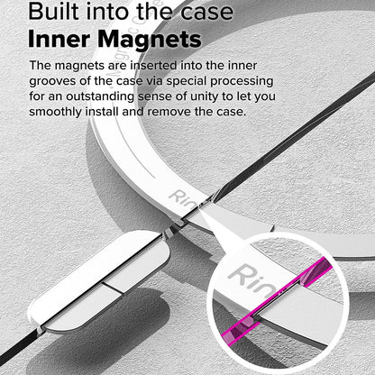 Funda MagSafe para Samsung Galaxy S25 Ultra S938, Ringke, Fusion, Transparente Mate