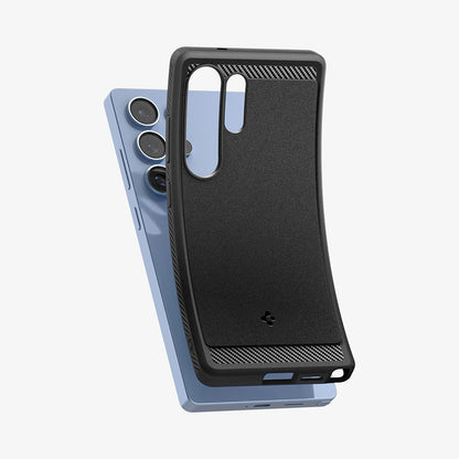 Funda MagSafe para Samsung Galaxy S25 Ultra S938, Spigen, Rugged Armor, Negra Mate ACS08951