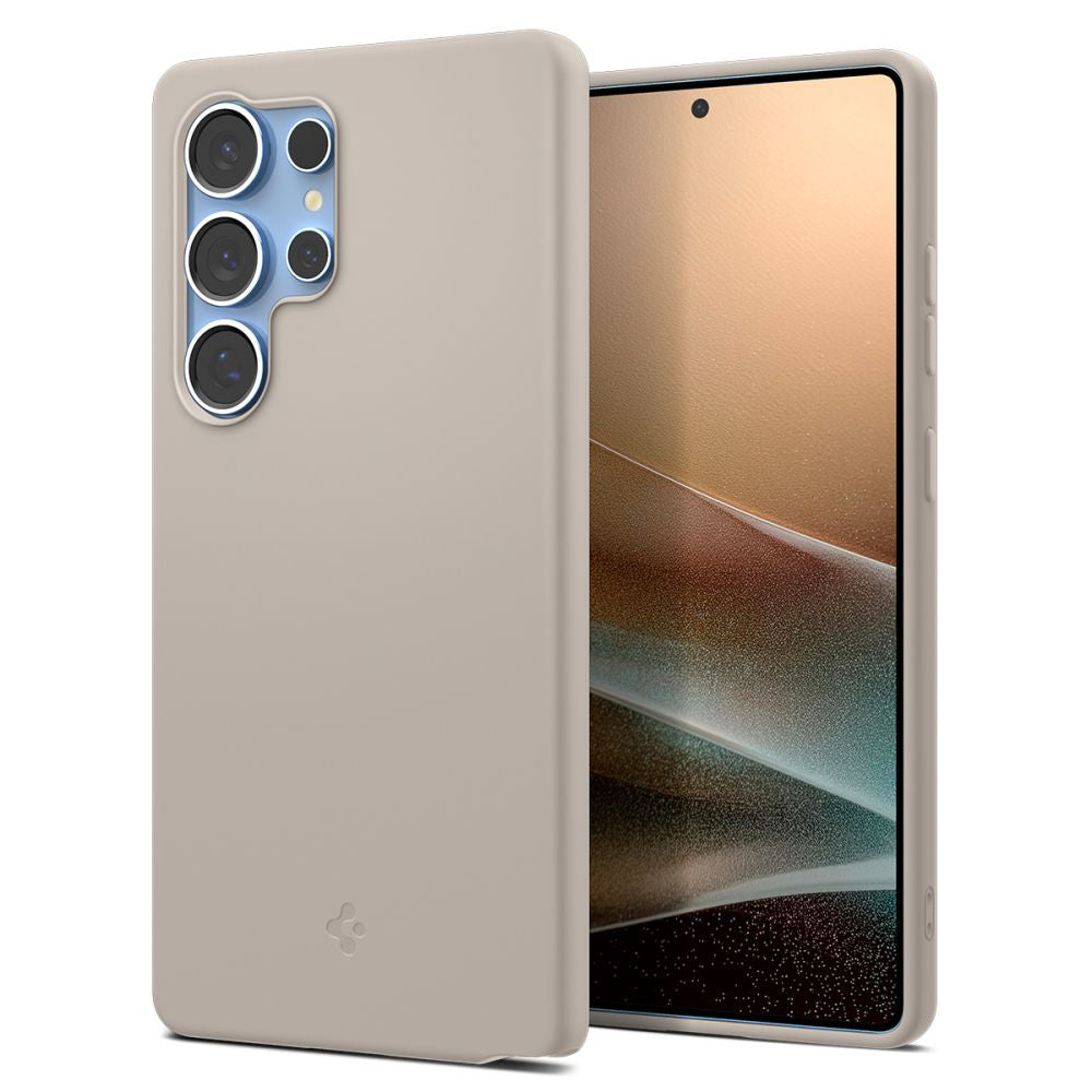 Funda MagSafe para Samsung Galaxy S25 Ultra S938, Spigen, Silicone Fit, Beige
