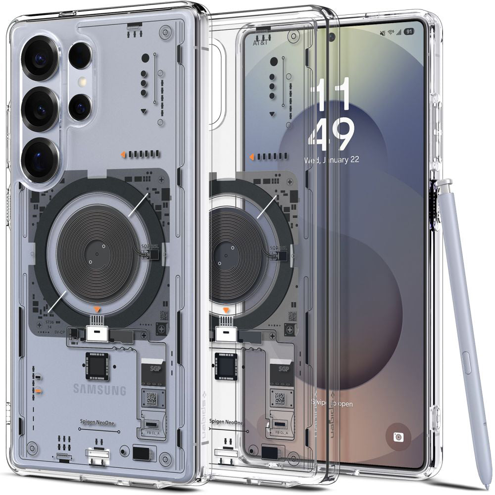 Funda MagSafe para Samsung Galaxy S25 Ultra S938, Spigen, Ultra Hybrid Neo One, Transparente