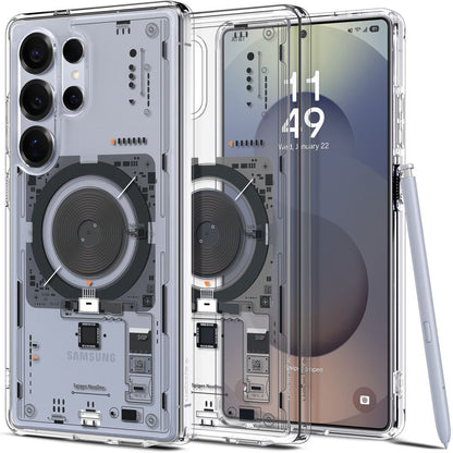 Funda MagSafe para Samsung Galaxy S25 Ultra S938, Spigen, Ultra Hybrid Neo One, Transparente