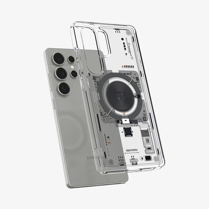 Funda MagSafe para Samsung Galaxy S25 Ultra S938, Spigen, Ultra Hybrid Neo One, Transparente