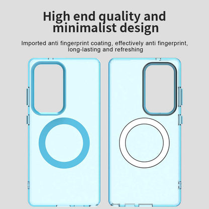 Funda MagSafe para Samsung Galaxy S25 Ultra S938, Techsuit, CandyCase, Azul