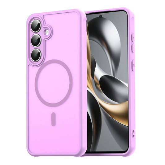 Funda MagSafe para Samsung Galaxy S25 Ultra S938, Techsuit, HaloFrost II, Rosa