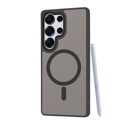 Funda MagSafe para Samsung Galaxy S25 Ultra S938, Techsuit, HaloFrost, Negra