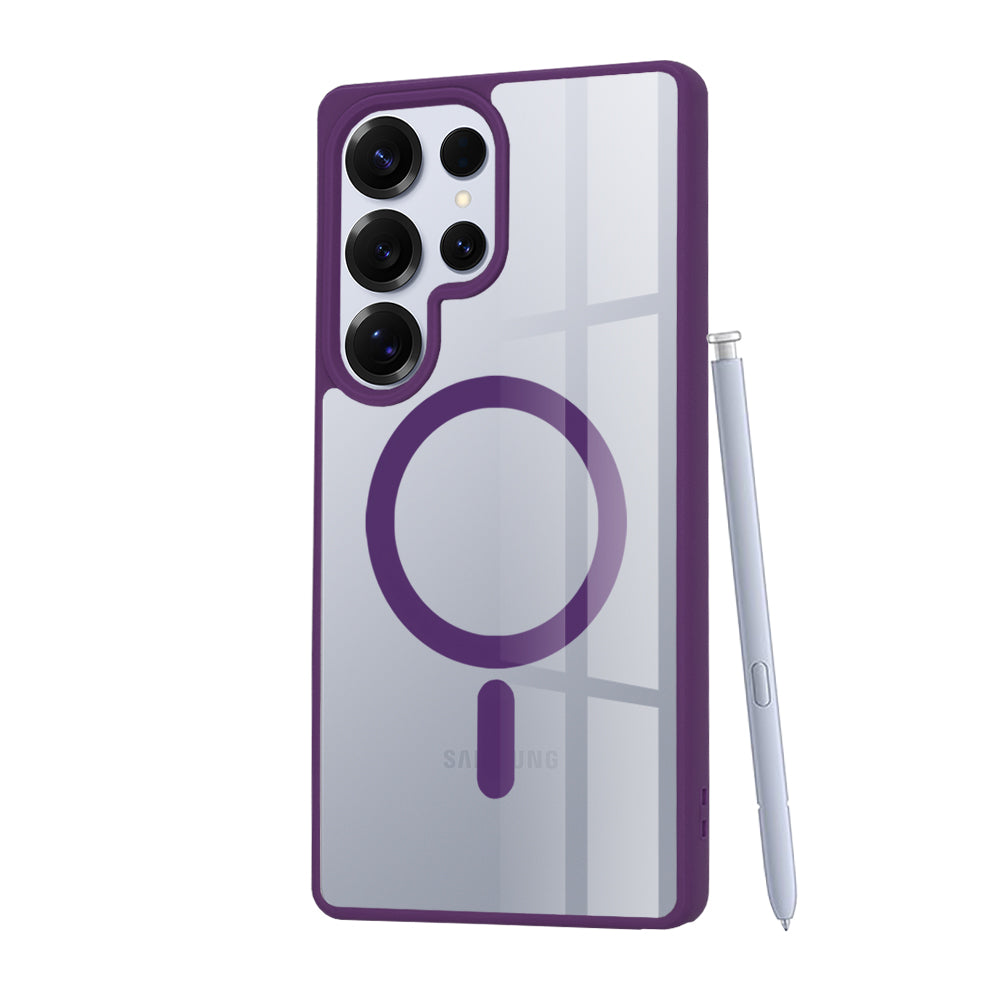 Funda MagSafe para Samsung Galaxy S25 Ultra S938, Techsuit, Pro, Morado