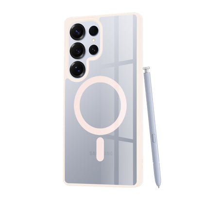 Funda MagSafe para Samsung Galaxy S25 Ultra S938, Techsuit, Pro, Rosa