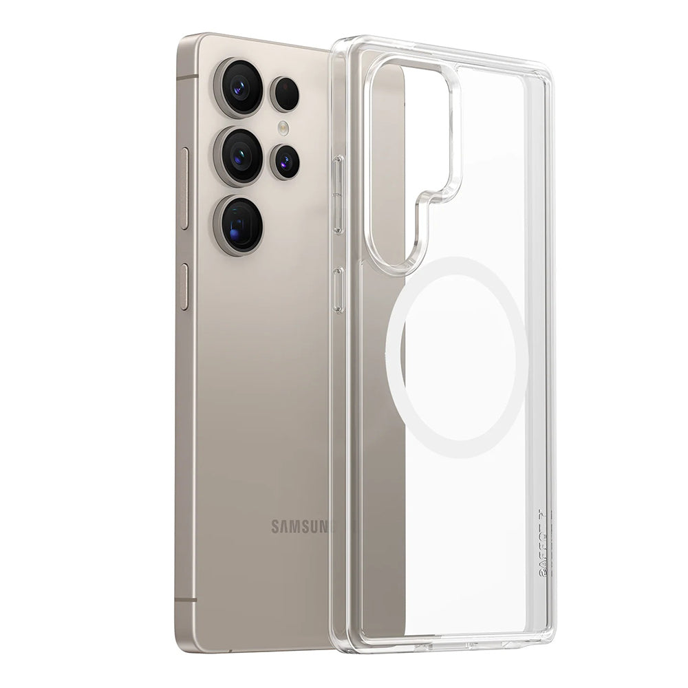 Funda MagSafe para Samsung Galaxy S25 Ultra S938, Torras, Guardian, Transparente