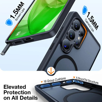 Funda MagSafe para Samsung Galaxy S25 Ultra S938, Torras, Guardian, Transparente