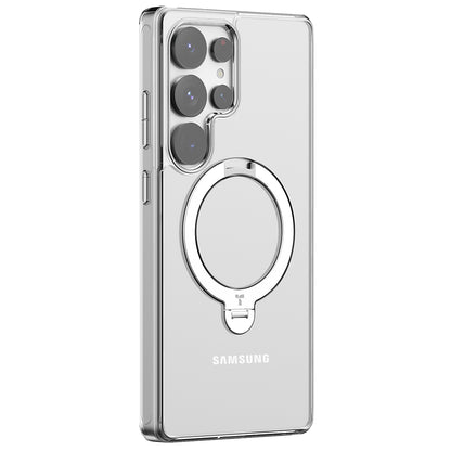 Funda MagSafe para Samsung Galaxy S25 Ultra S938, Torras, Ostand Spin, Transparente