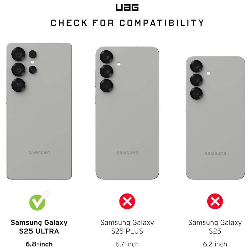 Funda MagSafe para Samsung Galaxy S25 Ultra S938, Urban Armor Gear, Monarch Pro Kevlar, Negra