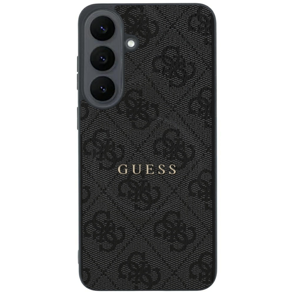 Funda MagSafe para Samsung Galaxy S26 FE S741, Guess, 4G Embossed Ring Classic Logo, negra
