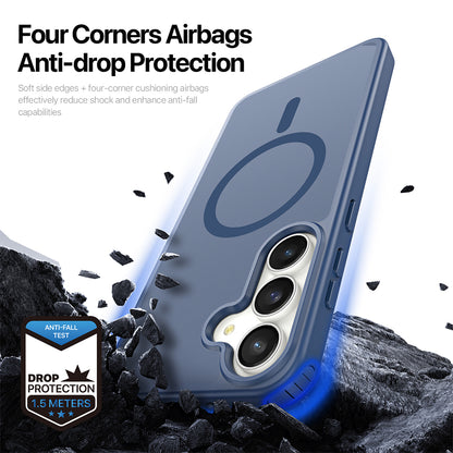 Funda MagSafe para Samsung Galaxy S26 FE S741 / S25 FE, DUX DUCIS, Yind, azul oscuro