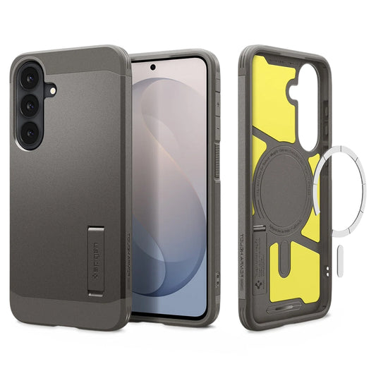 Funda MagSafe para Samsung Galaxy S26 FE S741, Spigen, Tough Armor, Gris ACS11635