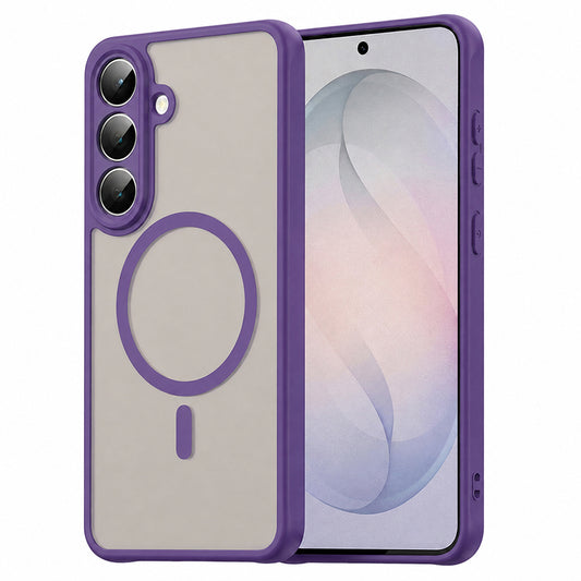 Funda MagSafe para Samsung Galaxy S26 FE S741, Techsuit, HaloFrost II, Morado