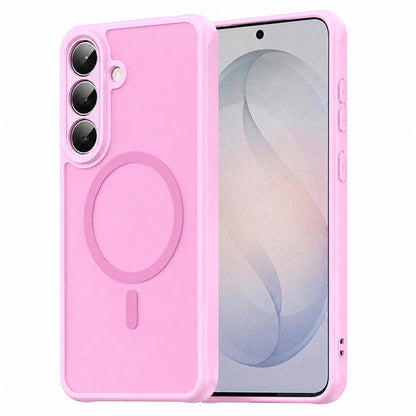 Funda MagSafe para Samsung Galaxy S26 FE S741, Techsuit, HaloFrost II, Rosa