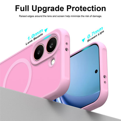 Funda MagSafe para Samsung Galaxy S26 FE S741, Techsuit, HaloFrost II, Rosa