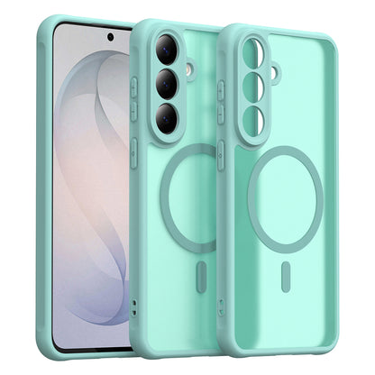 Funda MagSafe para Samsung Galaxy S26 FE S741, Techsuit, HaloFrost II, Verde Claro