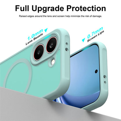 Funda MagSafe para Samsung Galaxy S26 FE S741, Techsuit, HaloFrost II, Verde Claro