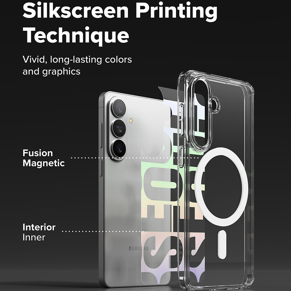 Funda MagSafe para Samsung Galaxy S26 Plus, Ringke, Fusion Seoul, Transparente