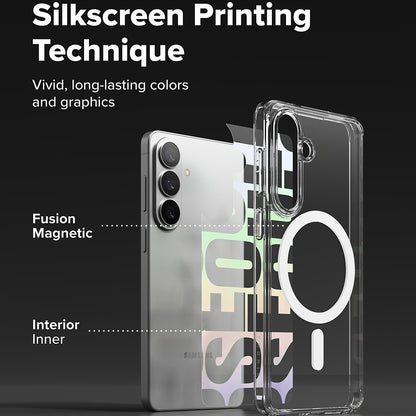 Funda MagSafe para Samsung Galaxy S26 Plus, Ringke, Fusion Seoul, Transparente