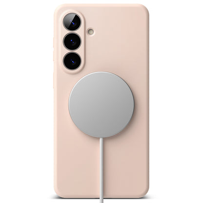 Funda MagSafe para Samsung Galaxy S26 Plus, Ringke, Silicona, Rosa